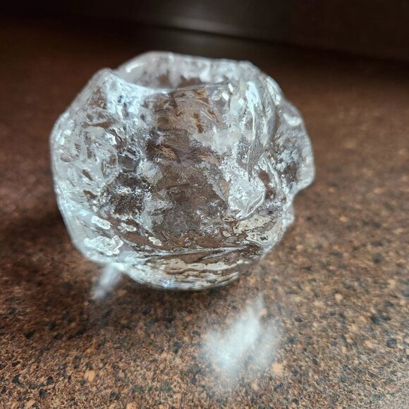 Kosta Boda Snowball Votive Candle Holder Made In Sweden